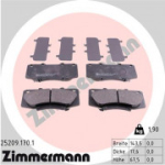 Piduriklotsi komplekt, ketaspidur ZIMMERMANN 25209.170.1