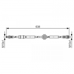 Pidurivoolik BOSCH 1 987 481 399