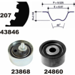 Hammasrihma komplekt MAPCO 73816