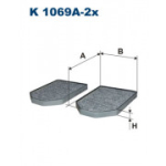 Filter, salongi&otilde;hk FILTRON K 1069A-2x