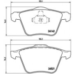 Piduriklotsi komplekt, ketaspidur BREMBO P 24 077X