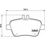 Piduriklotsi komplekt, ketaspidur BREMBO P 50 135
