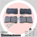 Piduriklotsi komplekt, ketaspidur ZIMMERMANN 25850.160.1
