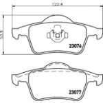 Piduriklotsi komplekt, ketaspidur HELLA 8DB 355 008-871