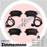 Piduriklotsi komplekt, ketaspidur ZIMMERMANN 23883.175.1