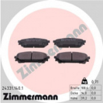 Piduriklotsi komplekt, ketaspidur ZIMMERMANN 24331.140.1