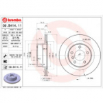 Piduriketas BREMBO 09.B414.11