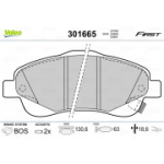 Piduriklotsi komplekt, ketaspidur VALEO 301665