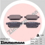 Piduriklotsi komplekt, ketaspidur ZIMMERMANN 25258.145.1
