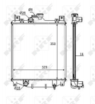 Radiaator, mootorijahutus NRF 59083