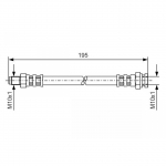Pidurivoolik BOSCH 1 987 476 152