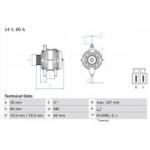 Generaator BOSCH 0 986 045 701