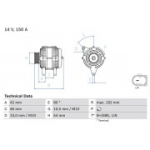 Generaator BOSCH 0 986 084 230