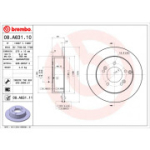 Piduriketas BREMBO 08.A631.11