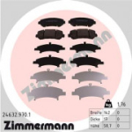 Piduriklotsi komplekt, ketaspidur ZIMMERMANN 24632.970.1