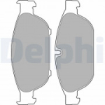 Piduriklotsi komplekt, ketaspidur DELPHI LP2301