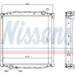 Radiaator, mootorijahutus NISSENS 62880A