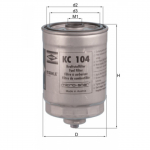K&uuml;tusefilter MAHLE ORIGINAL KC 104