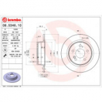 Piduriketas BREMBO 08.5346.10