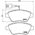 Piduriklotsi komplekt, ketaspidur BREMBO P 23 108