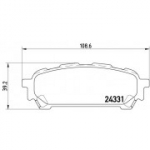 Piduriklotsi komplekt, ketaspidur BREMBO P 78 014