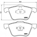 Piduriklotsi komplekt, ketaspidur BREMBO P 86 022