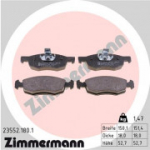 Piduriklotsi komplekt, ketaspidur ZIMMERMANN 23552.180.1