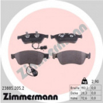 Piduriklotsi komplekt, ketaspidur ZIMMERMANN 23885.205.2