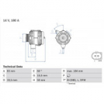 Generaator BOSCH 0 986 047 480