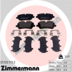 Piduriklotsi komplekt, ketaspidur ZIMMERMANN 25720.173.2