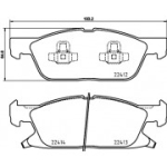 Piduriklotsi komplekt, ketaspidur BREMBO P 24 188