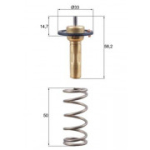 Termostaat,Jahutusvedelik MAHLE ORIGINAL TX 265 89D