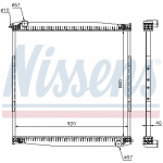 Radiaator, mootorijahutus NISSENS 640690