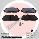 Piduriklotsi komplekt, ketaspidur ZIMMERMANN 25861.970.2