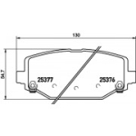 Piduriklotsi komplekt, ketaspidur HELLA 8DB 355 020-311