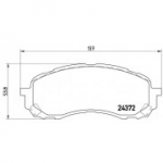 Piduriklotsi komplekt, ketaspidur BREMBO P 78 015