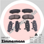 Piduriklotsi komplekt, ketaspidur ZIMMERMANN 23891.170.1
