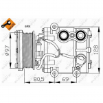 Kompressor, kliimaseade NRF 32401