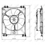 Ventilaator, mootorijahutus NRF 47677