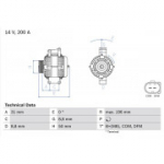 Generaator BOSCH 0 986 047 490