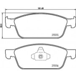 Piduriklotsi komplekt, ketaspidur BREMBO P 24 199