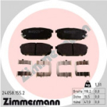 Piduriklotsi komplekt, ketaspidur ZIMMERMANN 24058.155.2