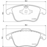 Piduriklotsi komplekt, ketaspidur HELLA 8DB 355 013-731