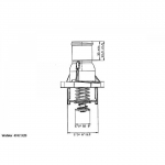 Termostaat, jahutusvedelik WAHLER 4357.92D