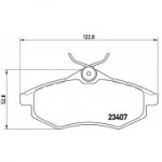 Piduriklotsi komplekt, ketaspidur BREMBO P 61 074