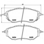 Piduriklotsi komplekt, ketaspidur BREMBO P 78 017
