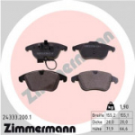 Piduriklotsi komplekt, ketaspidur ZIMMERMANN 24333.200.1