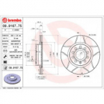 Piduriketas BREMBO 09.9167.75