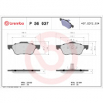 Piduriklotsi komplekt, ketaspidur BREMBO P 56 037