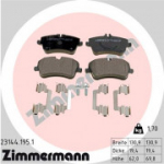 Piduriklotsi komplekt, ketaspidur ZIMMERMANN 23144.195.1